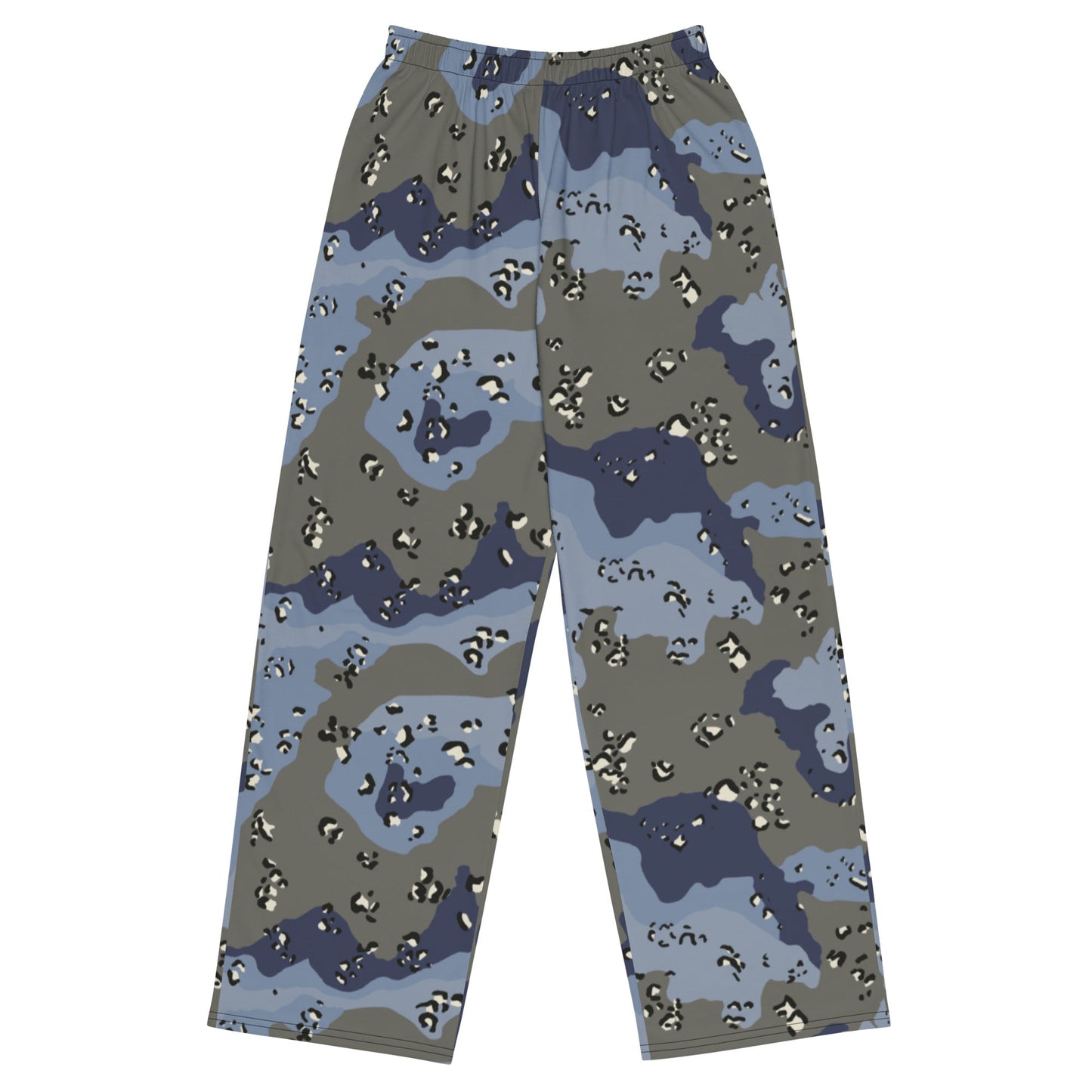 Saudi Chocolate Chip Desert Urban Blue CAMO unisex wide-leg pants - 2XS - Wide-leg Pants