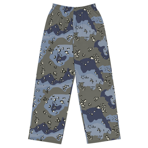 Chocolate Chip Saudi Urban Blue CAMO Unisex Wide-Leg Leisure Pants - 2XS - Pant