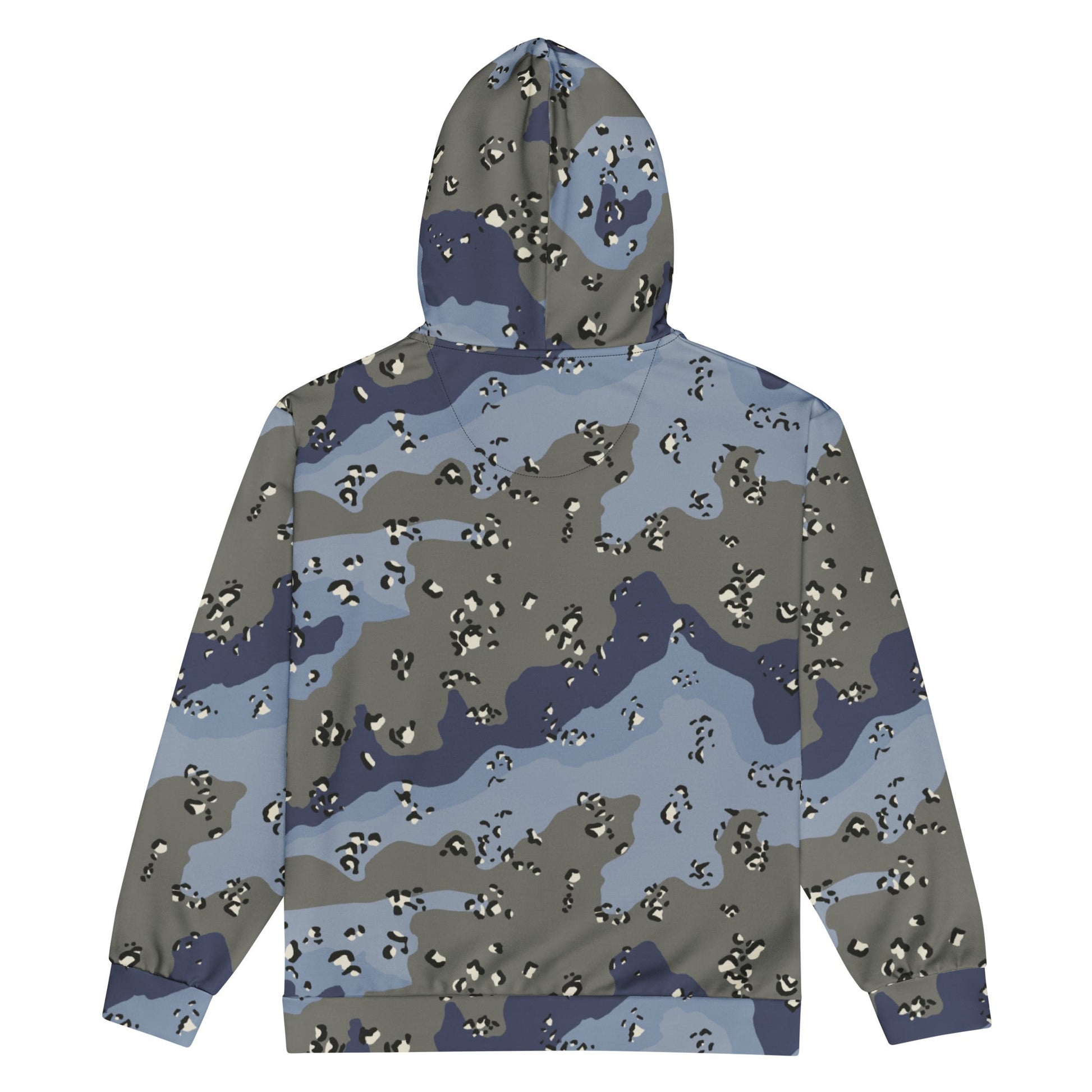 Saudi Arabian Chocolate Chip Desert Urban Blue CAMO Unisex Zip Hoodie