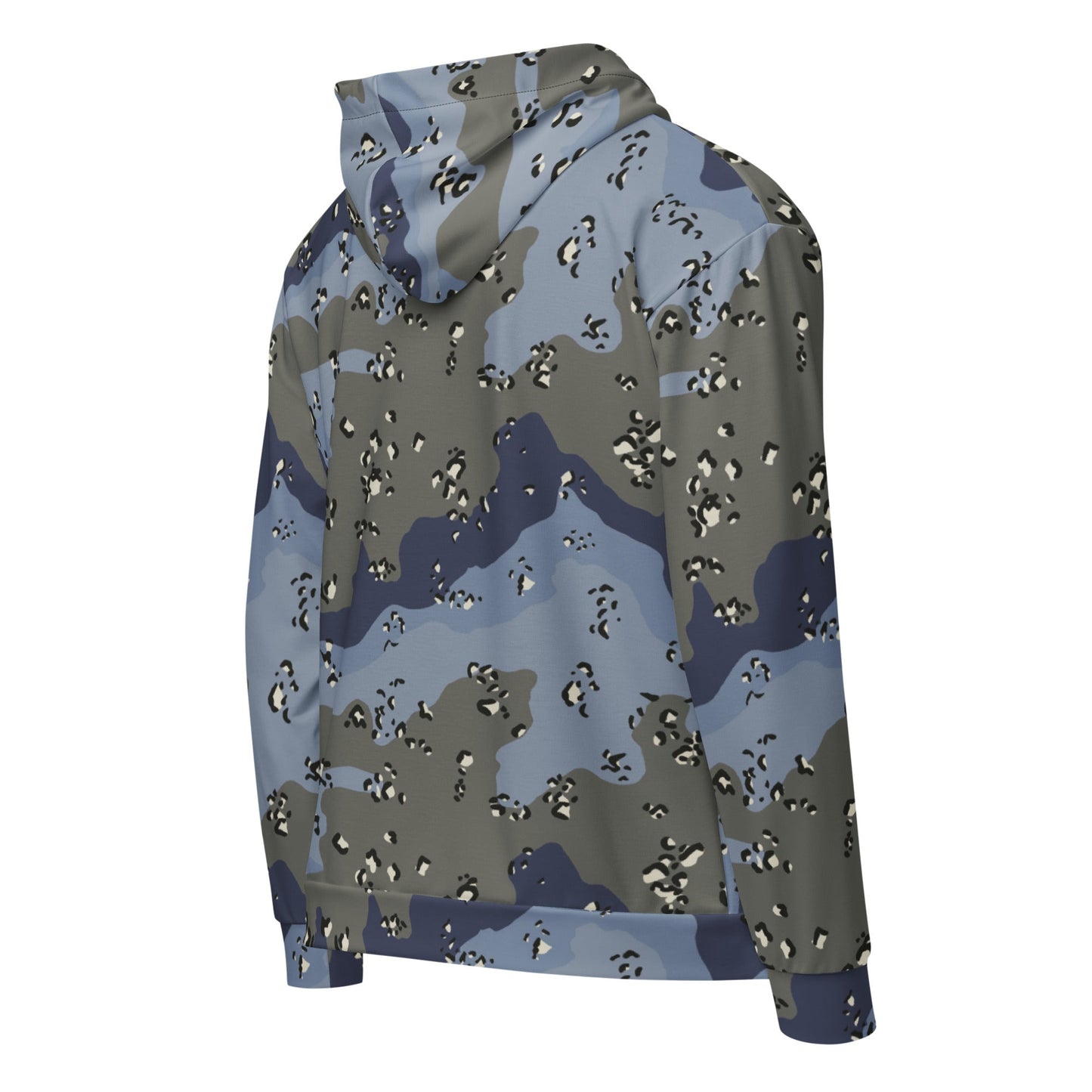 Saudi Arabian Chocolate Chip Desert Urban Blue CAMO Unisex Zip Hoodie