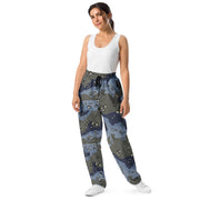 Chocolate Chip Saudi Urban Blue CAMO Unisex Wide-Leg Joggers