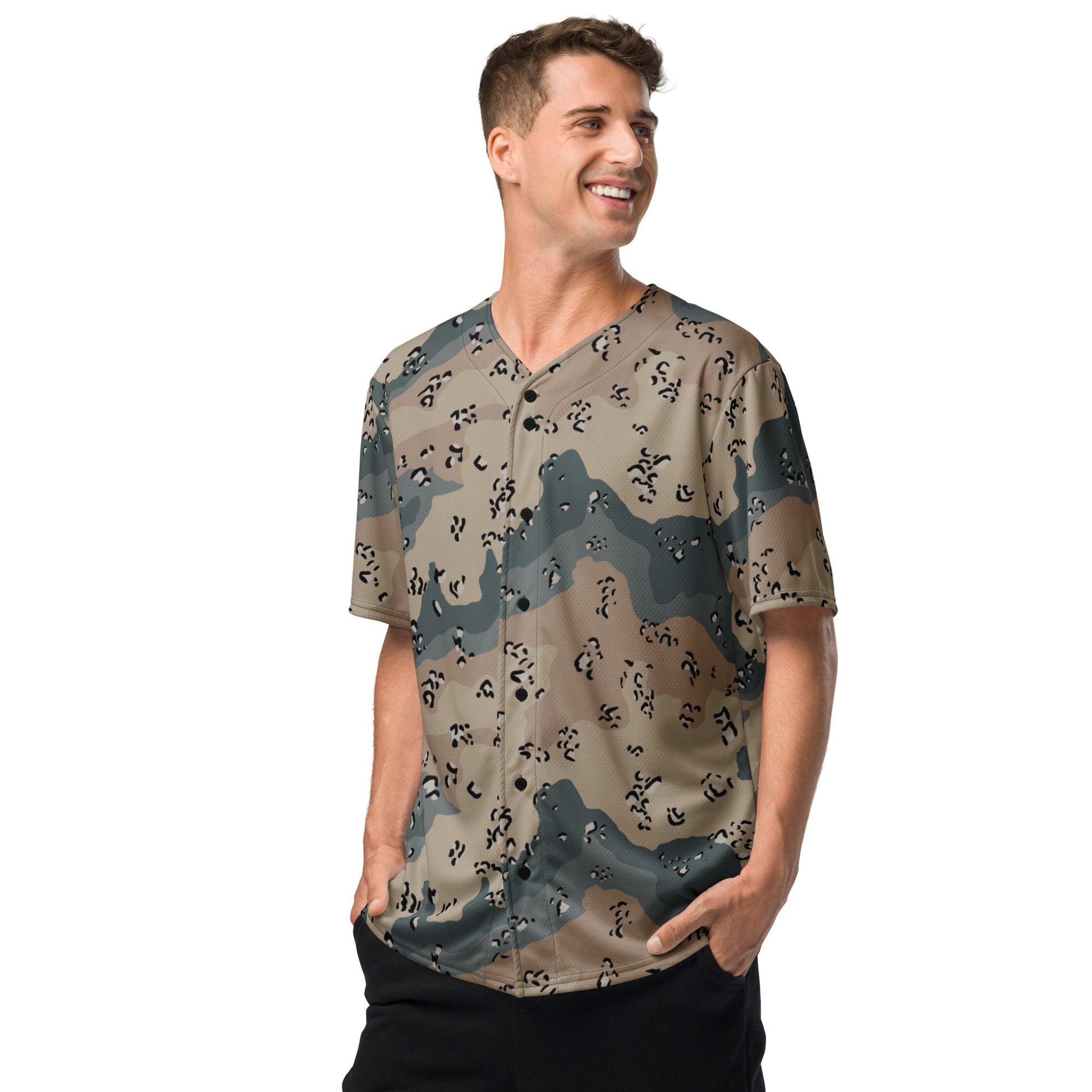 Saudi Chocolate Chip Marines Desert CAMO baseball jersey - Baseball Jerseys