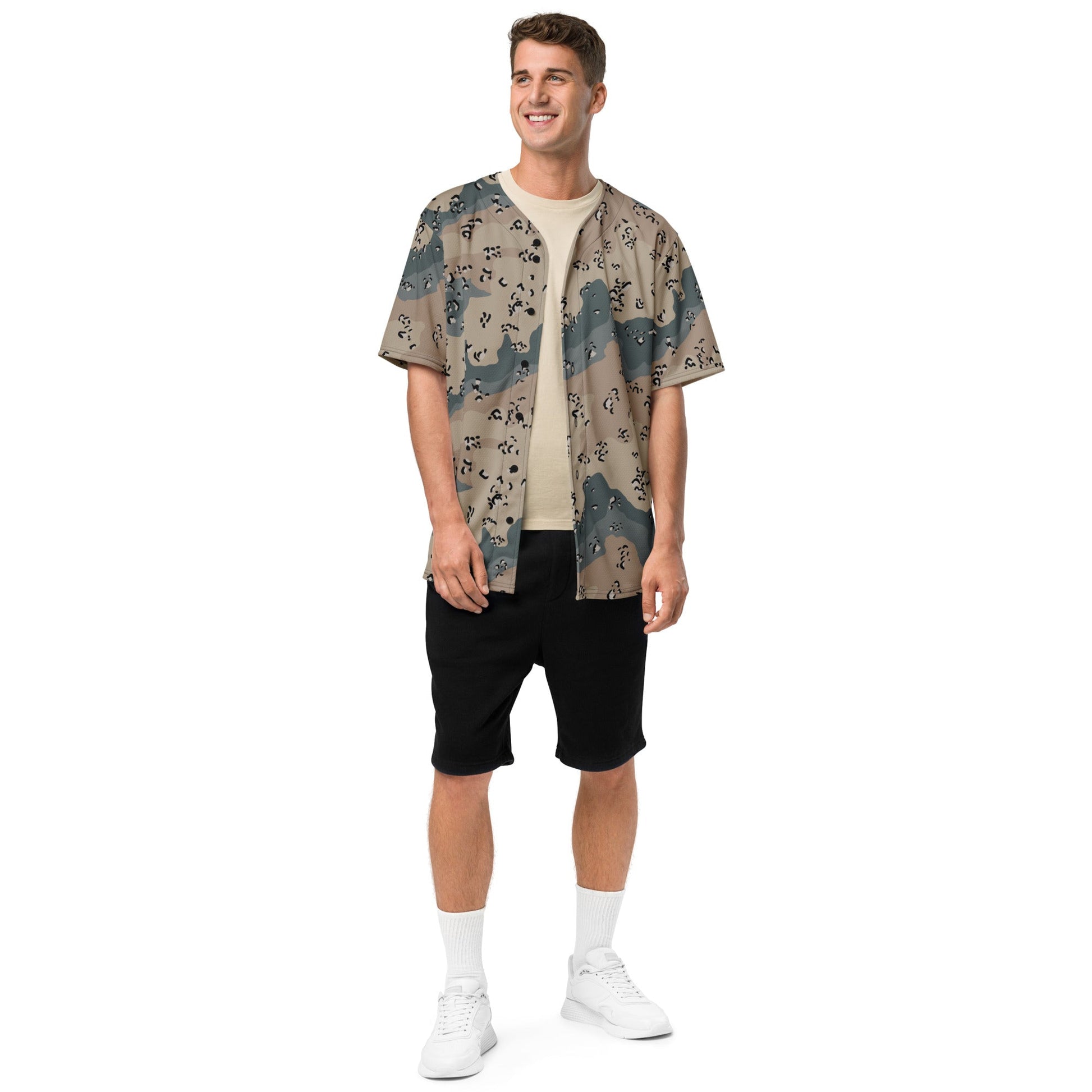 Saudi Chocolate Chip Marines Desert CAMO baseball jersey - Baseball Jerseys