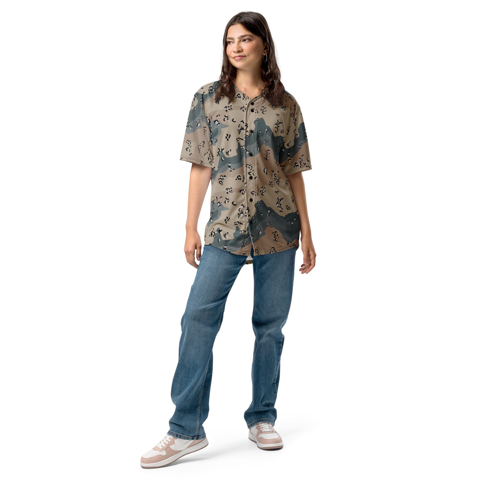 Saudi Chocolate Chip Marines Desert CAMO baseball jersey - Baseball Jerseys