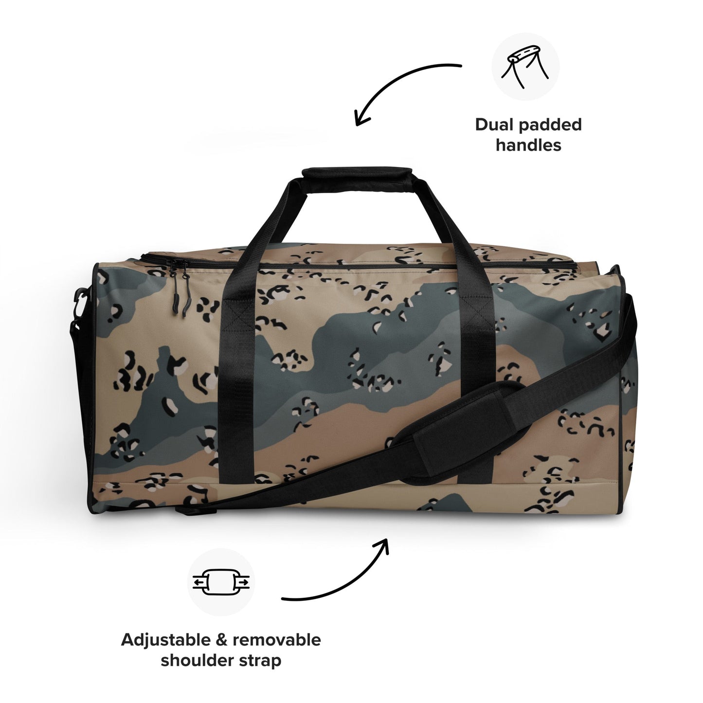 Saudi Arabian Chocolate Chip Marines Desert CAMO Duffle Bag
