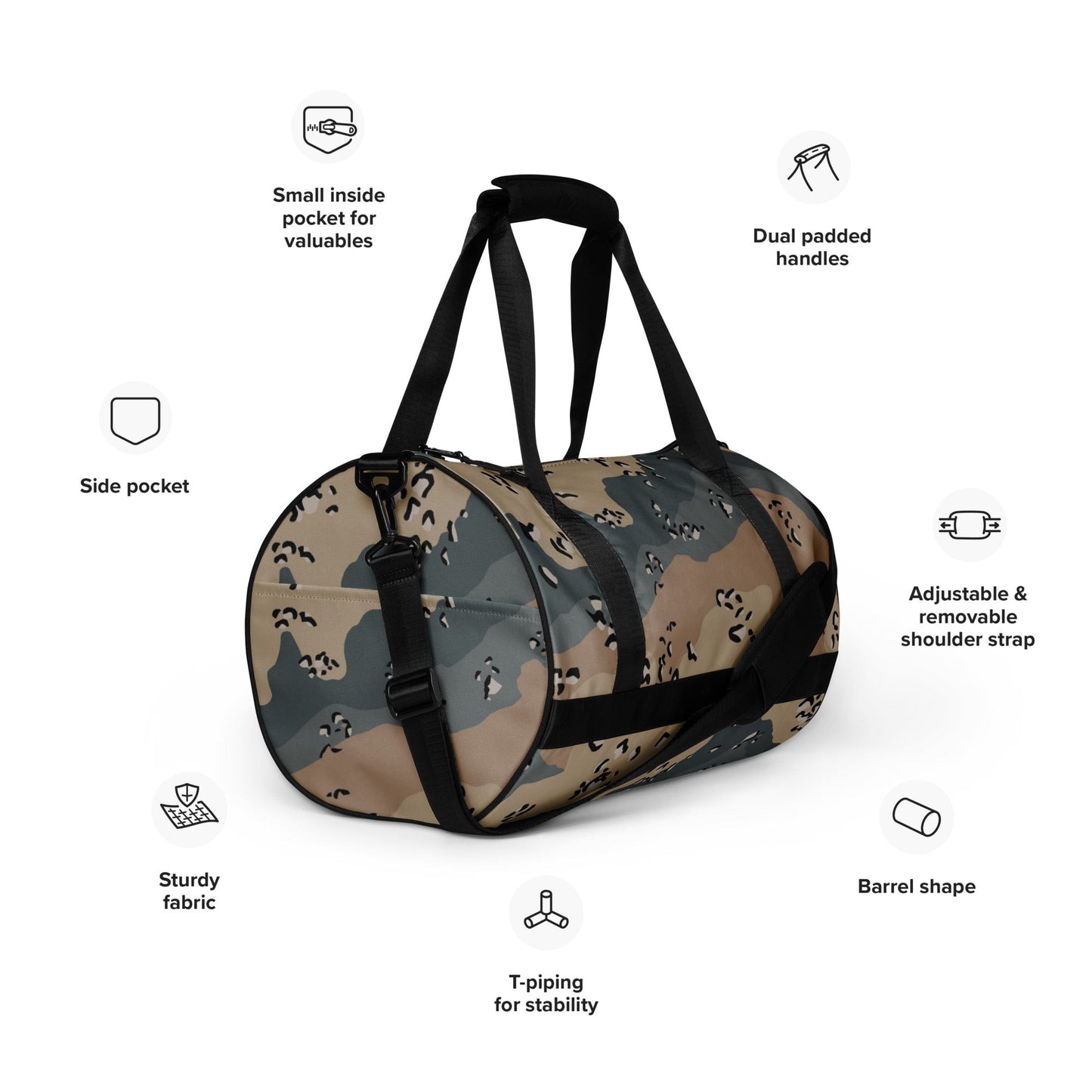Saudi Chocolate Chip Marines Desert CAMO gym bag - Gym Bags