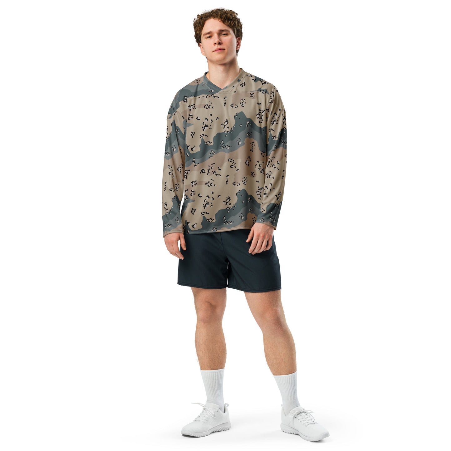 Saudi Arabian Chocolate Chip Marines Desert CAMO Unisex Hockey Fan Jersey