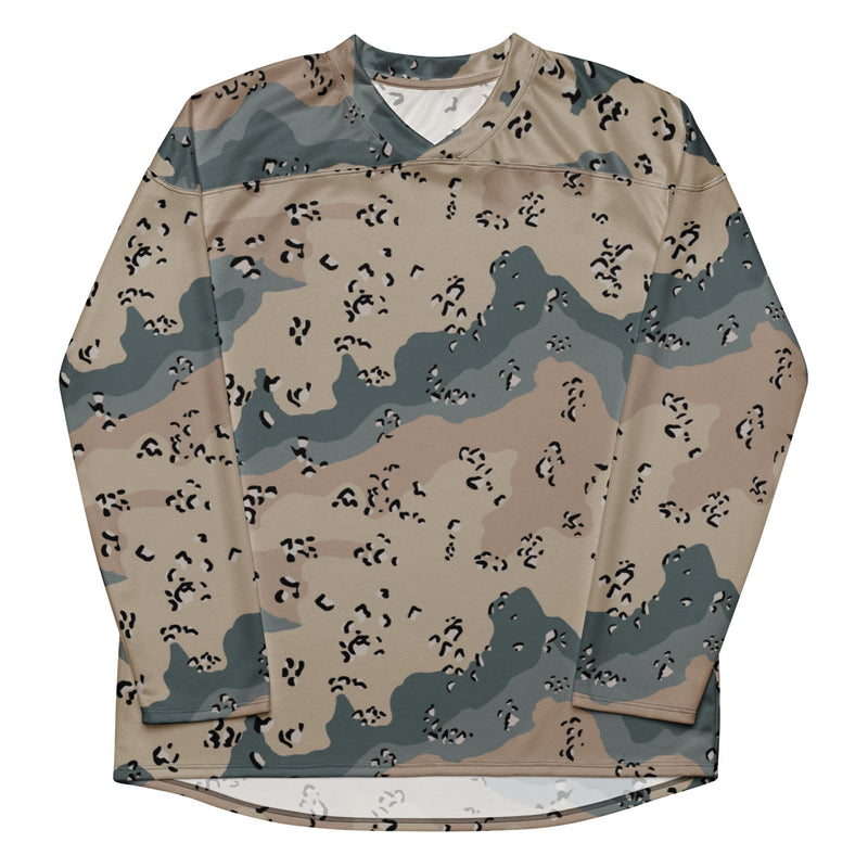 Chocolate Chip Saudi Marines Desert CAMO Unisex Hockey Fan Jersey