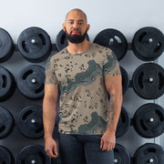 Chocolate Chip Saudi Marines Desert CAMO Mens Athletic T-Shirt - XS - Shirt