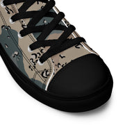 Chocolate Chip Saudi Marines Desert CAMO Mens High-Top Canvas Shoes