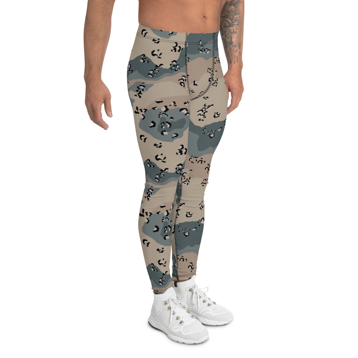 Saudi Chocolate Chip Marines Desert CAMO Mens Leggings