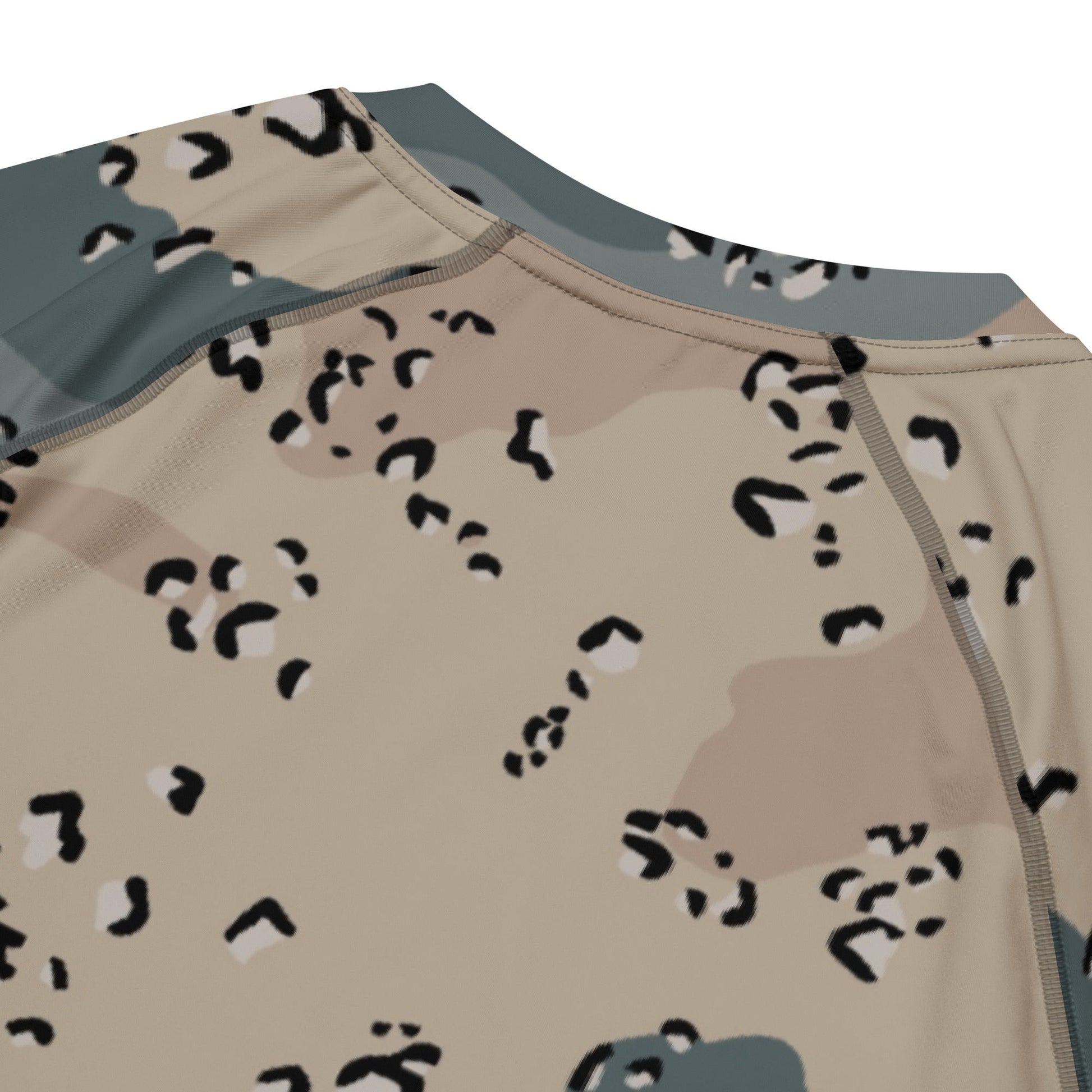 Saudi Chocolate Chip Marines Desert CAMO Mens Short-Sleeve Rash Guard - Short-sleeve Guards