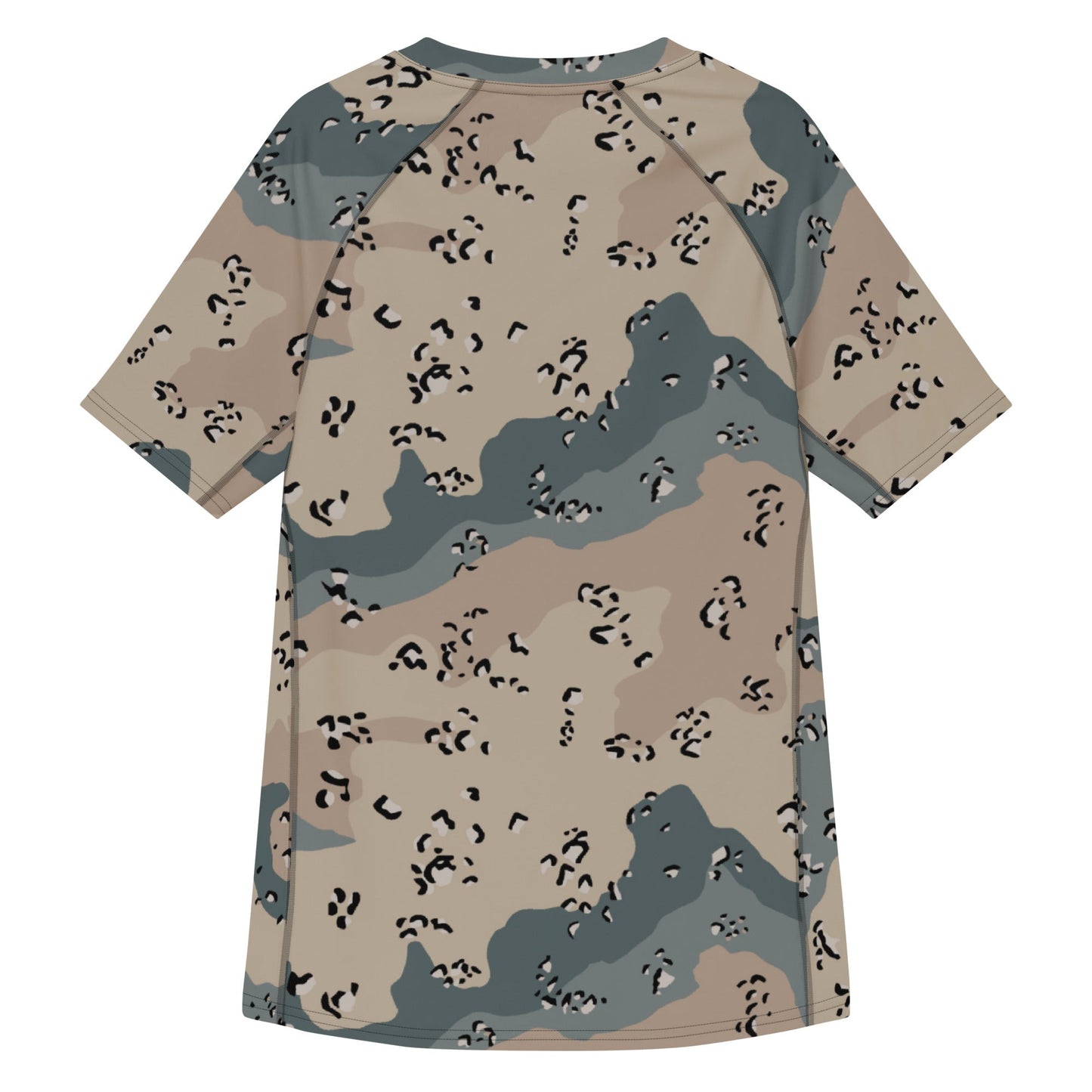 Saudi Chocolate Chip Marines Desert CAMO Mens Short-Sleeve Rash Guard - Short-sleeve Guards