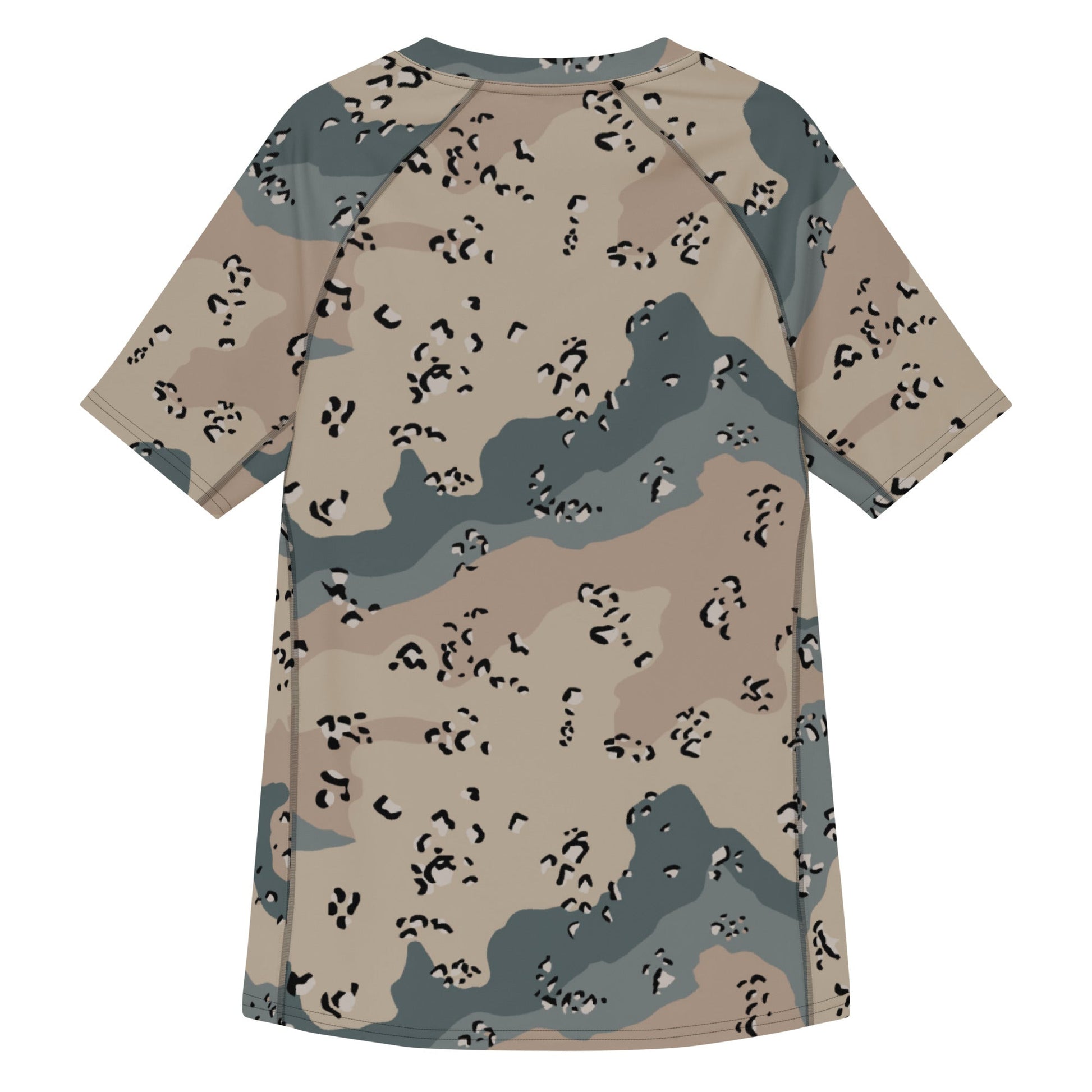 Saudi Chocolate Chip Marines Desert CAMO Mens Short-Sleeve Rash Guard - Short-sleeve Guards