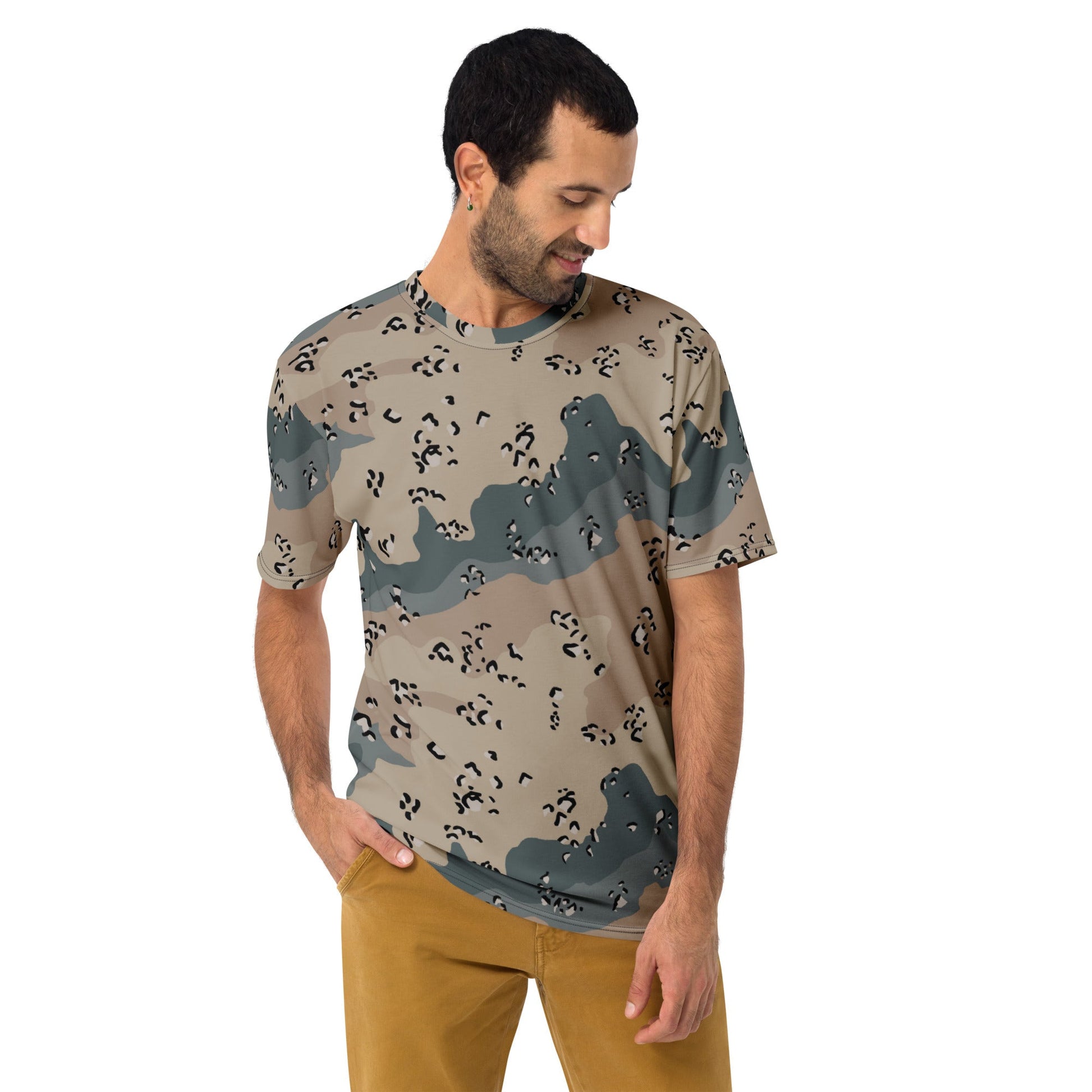 Saudi Chocolate Chip Marines Desert CAMO Mens T-shirt - T-Shirts