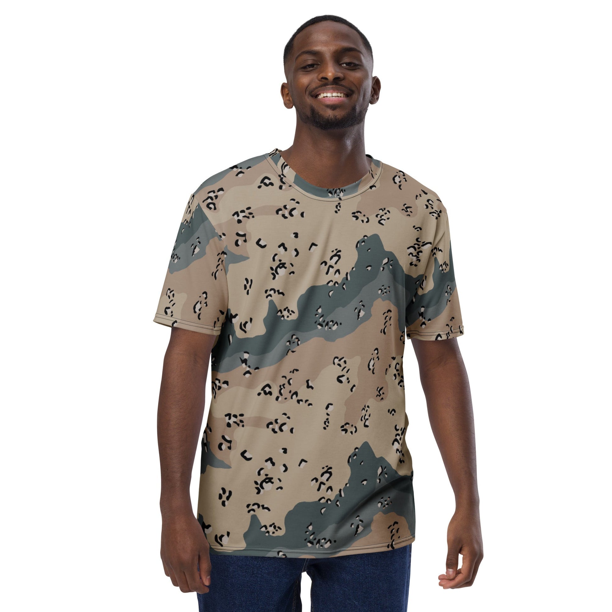 Saudi Chocolate Chip Marines Desert CAMO Mens T-shirt - T-Shirts