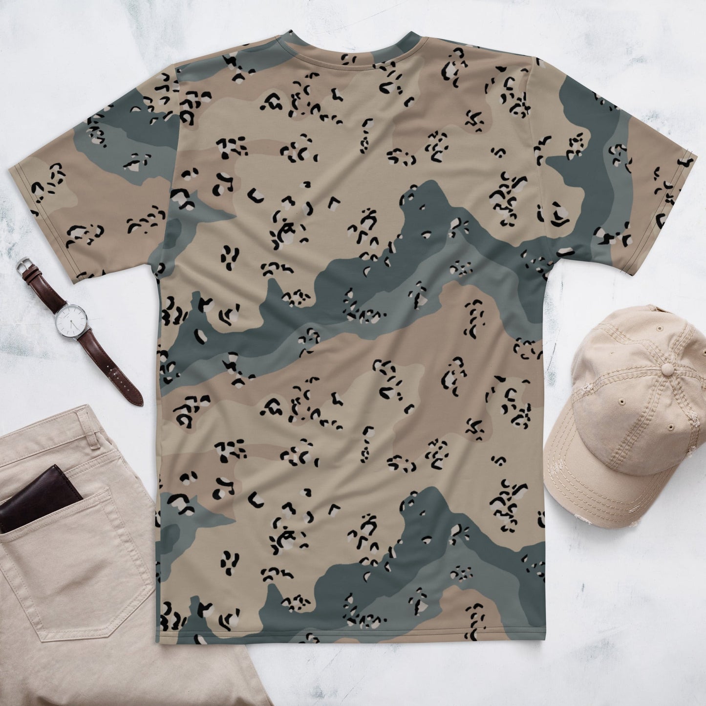 Saudi Chocolate Chip Marines Desert CAMO Mens T-shirt - T-Shirts
