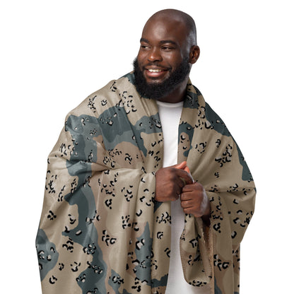 Saudi Chocolate Chip Marines Desert CAMO Sherpa blanket - Blankets