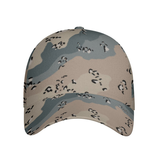 Saudi Chocolate Chip Marines Desert CAMO Snapback Ball Cap - U / White