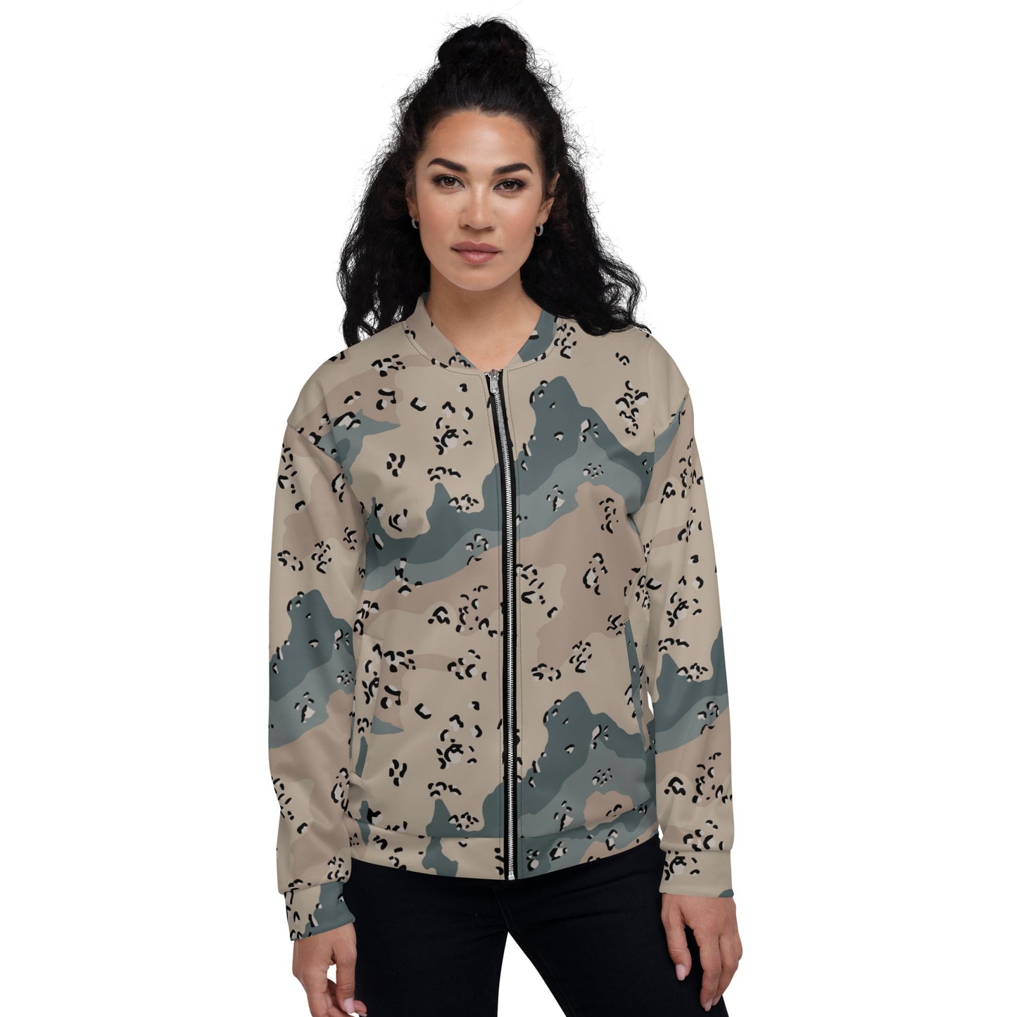 Saudi Chocolate Chip Marines Desert CAMO Unisex Bomber Jacket - Jackets