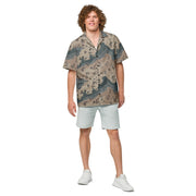 Chocolate Chip Saudi Marines Desert CAMO Unisex Short-Sleeve Button Shirt - Button-Up
