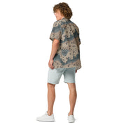 Chocolate Chip Saudi Marines Desert CAMO Unisex Short-Sleeve Button Shirt - Button-Up