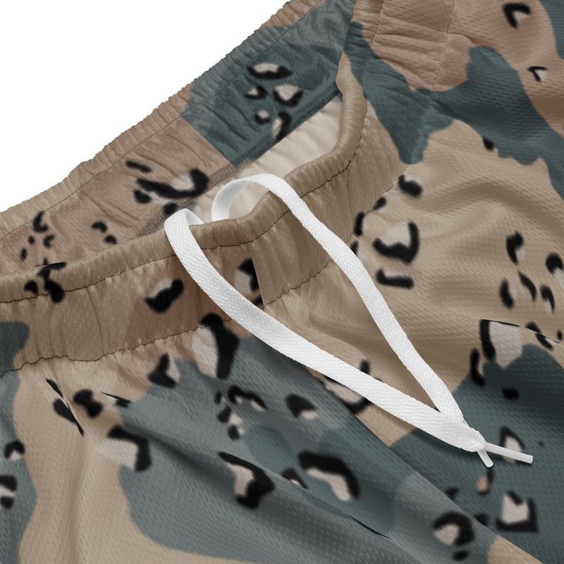 Chocolate Chip Saudi Marines Desert CAMO Unisex Mesh Shorts