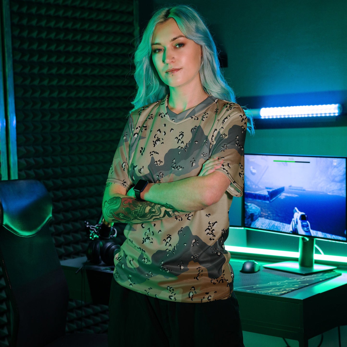 Saudi Chocolate Chip Marines Desert CAMO unisex sports jersey - Sports Jerseys