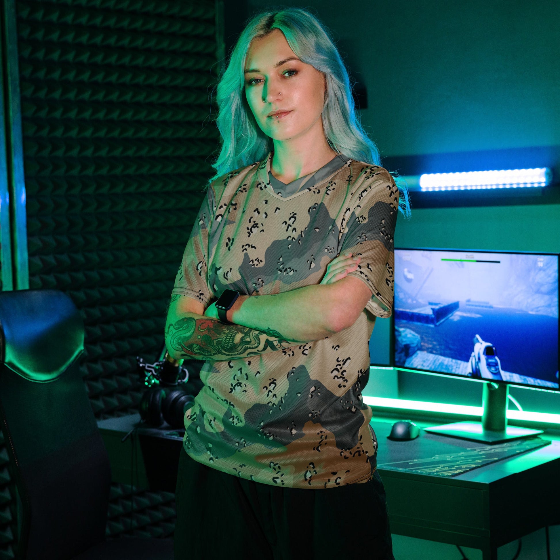 Saudi Chocolate Chip Marines Desert CAMO unisex sports jersey - Sports Jerseys