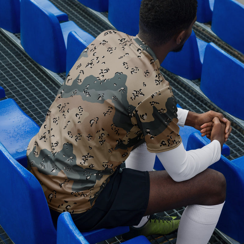 Chocolate Chip Saudi Marines Desert CAMO Unisex Sports Jersey