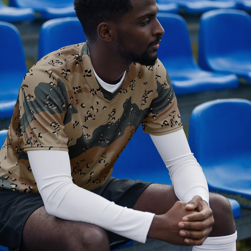 Chocolate Chip Saudi Marines Desert CAMO Unisex Sports Jersey