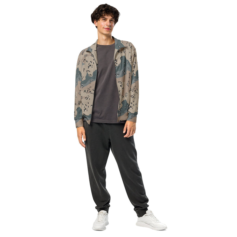 Chocolate Chip Saudi Marines Desert CAMO Unisex Track Jacket