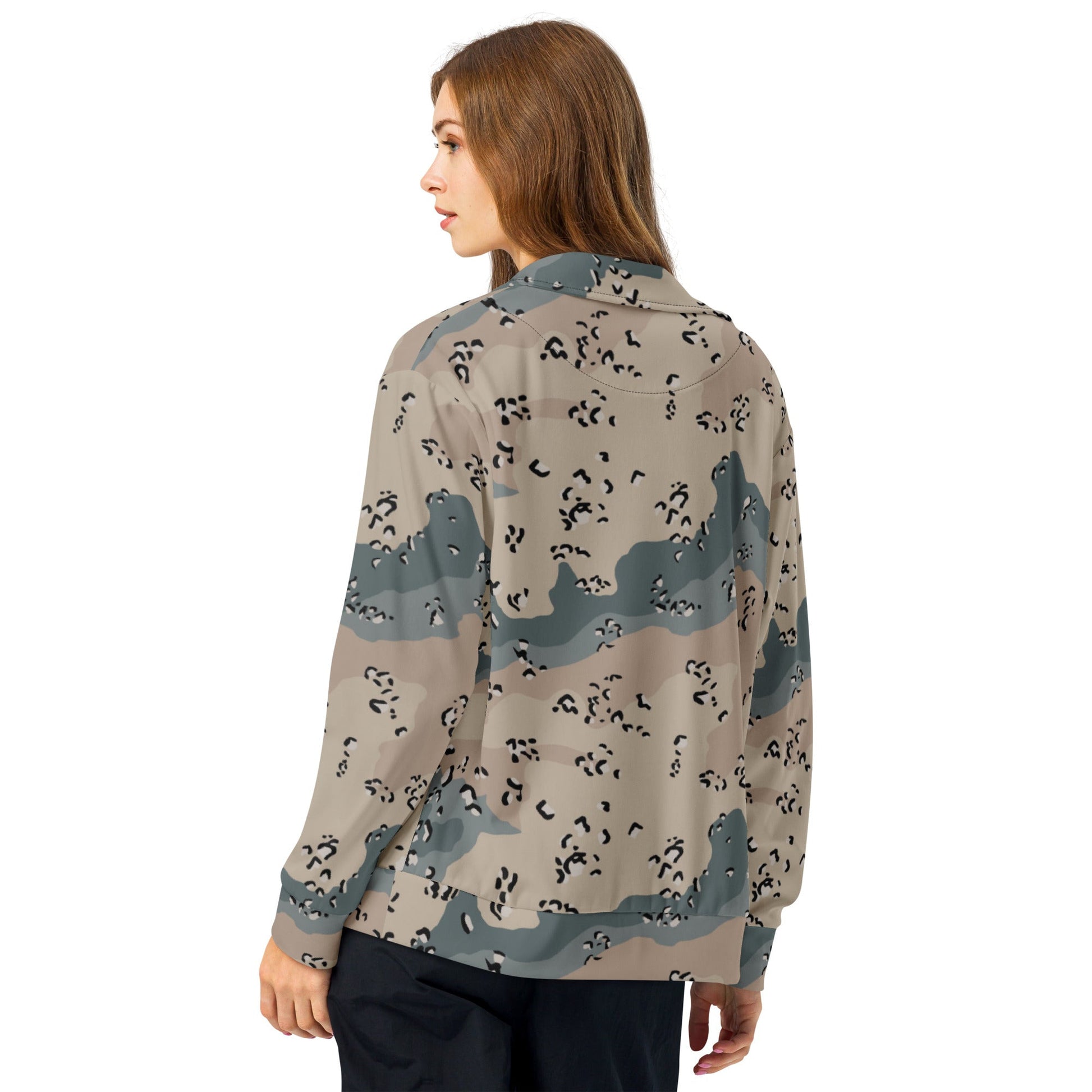 Saudi Chocolate Chip Marines Desert CAMO Unisex track jacket - Track Jackets