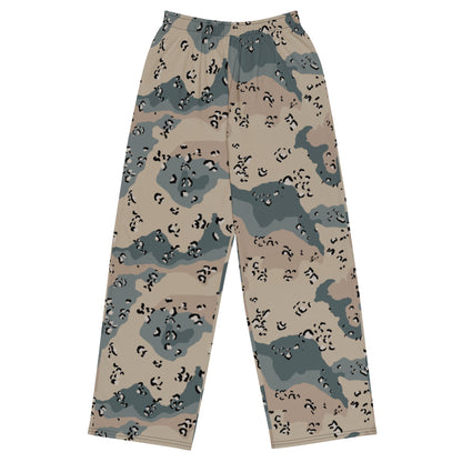 Saudi Chocolate Chip Marines Desert CAMO unisex wide-leg pants - 2XS - Wide-leg Pants