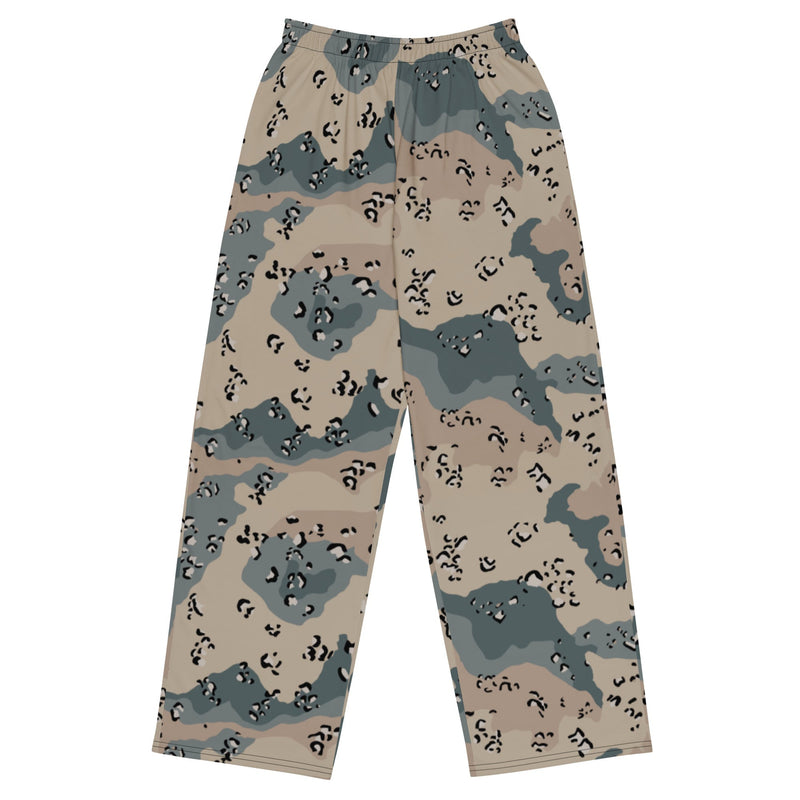 Chocolate Chip Saudi Marines Desert CAMO Unisex Wide-Leg Leisure Pants - 2XS - Pant