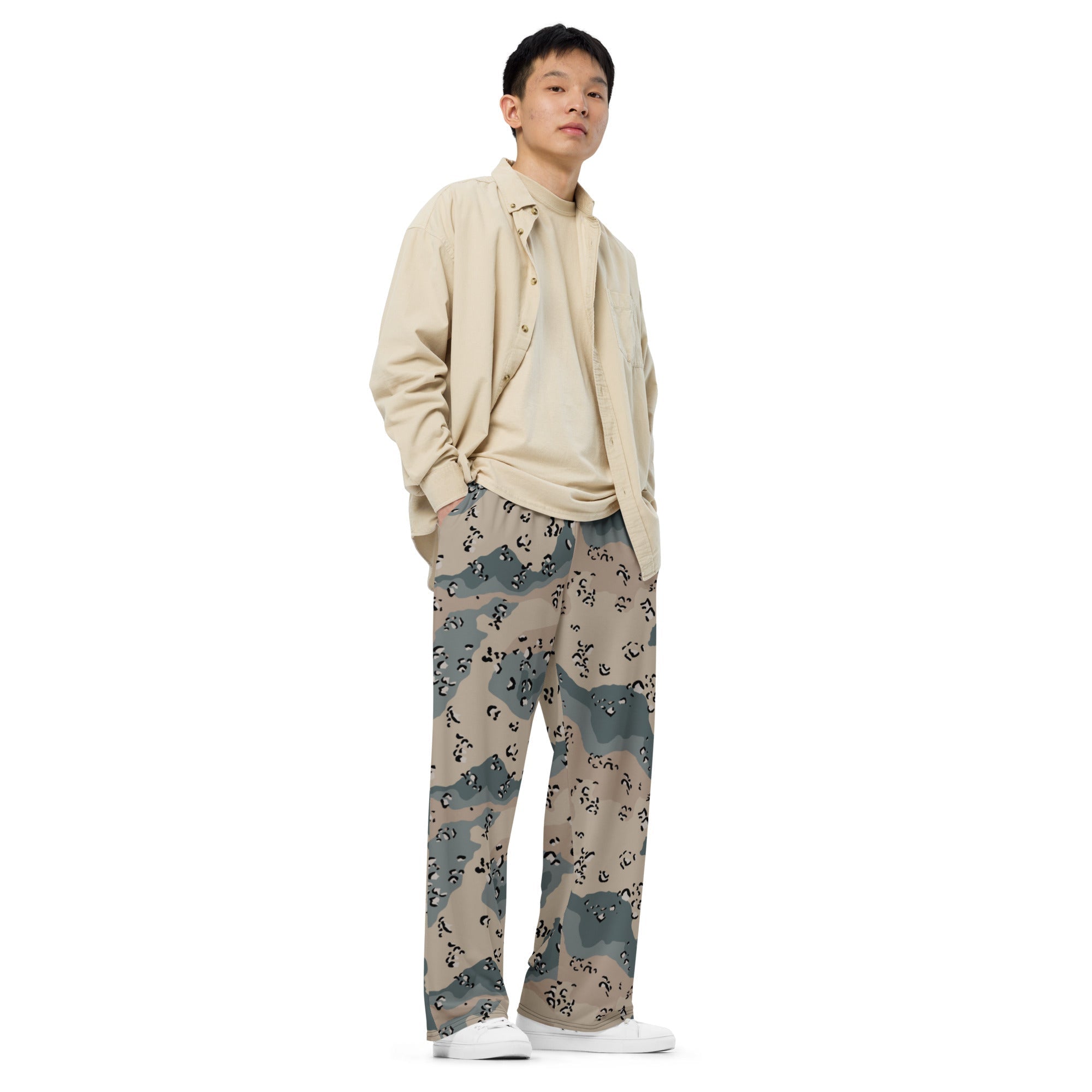 CAMO HQ - Chocolate Chip Saudi Marines Desert CAMO Unisex Wide-Leg
