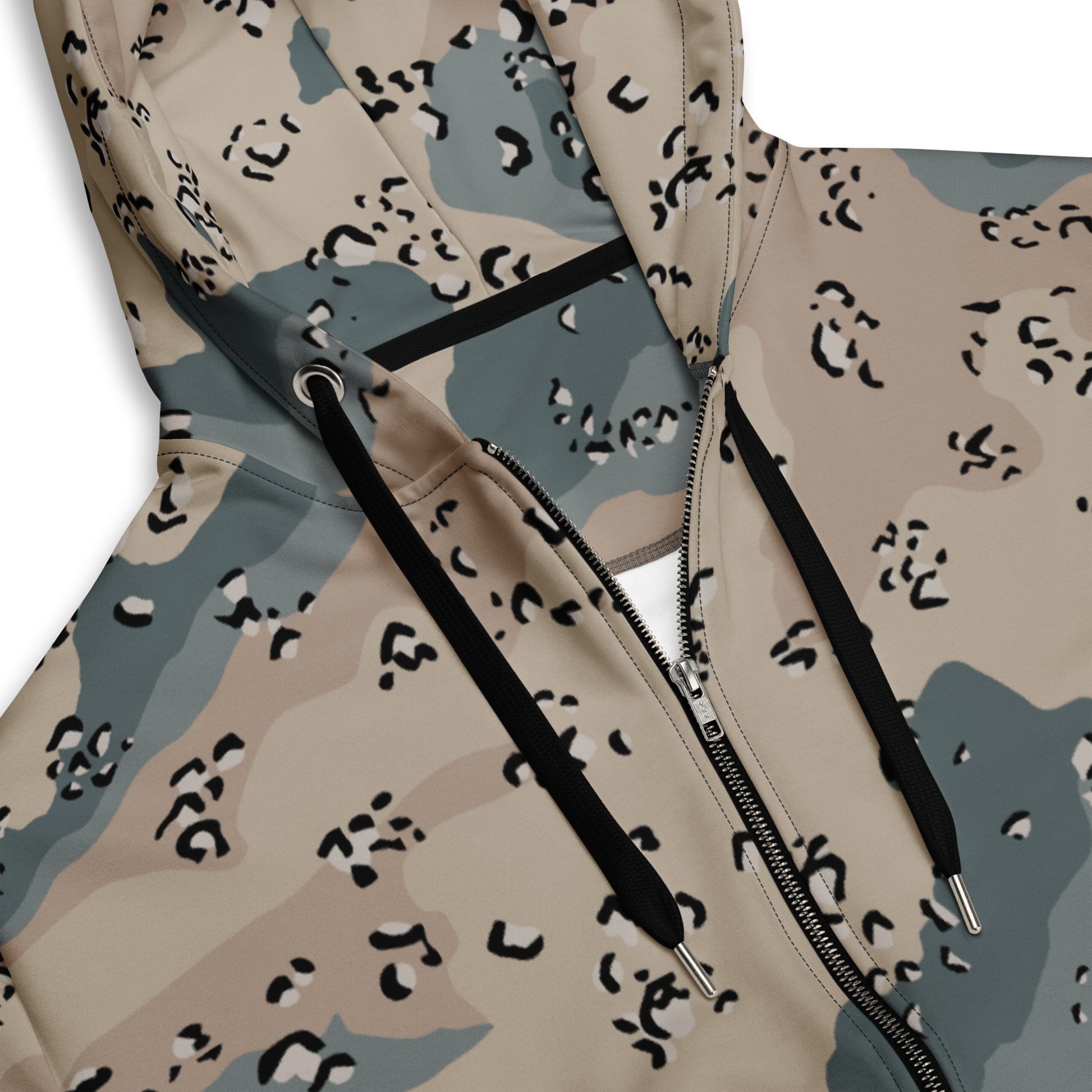 Saudi Chocolate Chip Marines Desert CAMO Unisex zip hoodie - Zip Hoodies