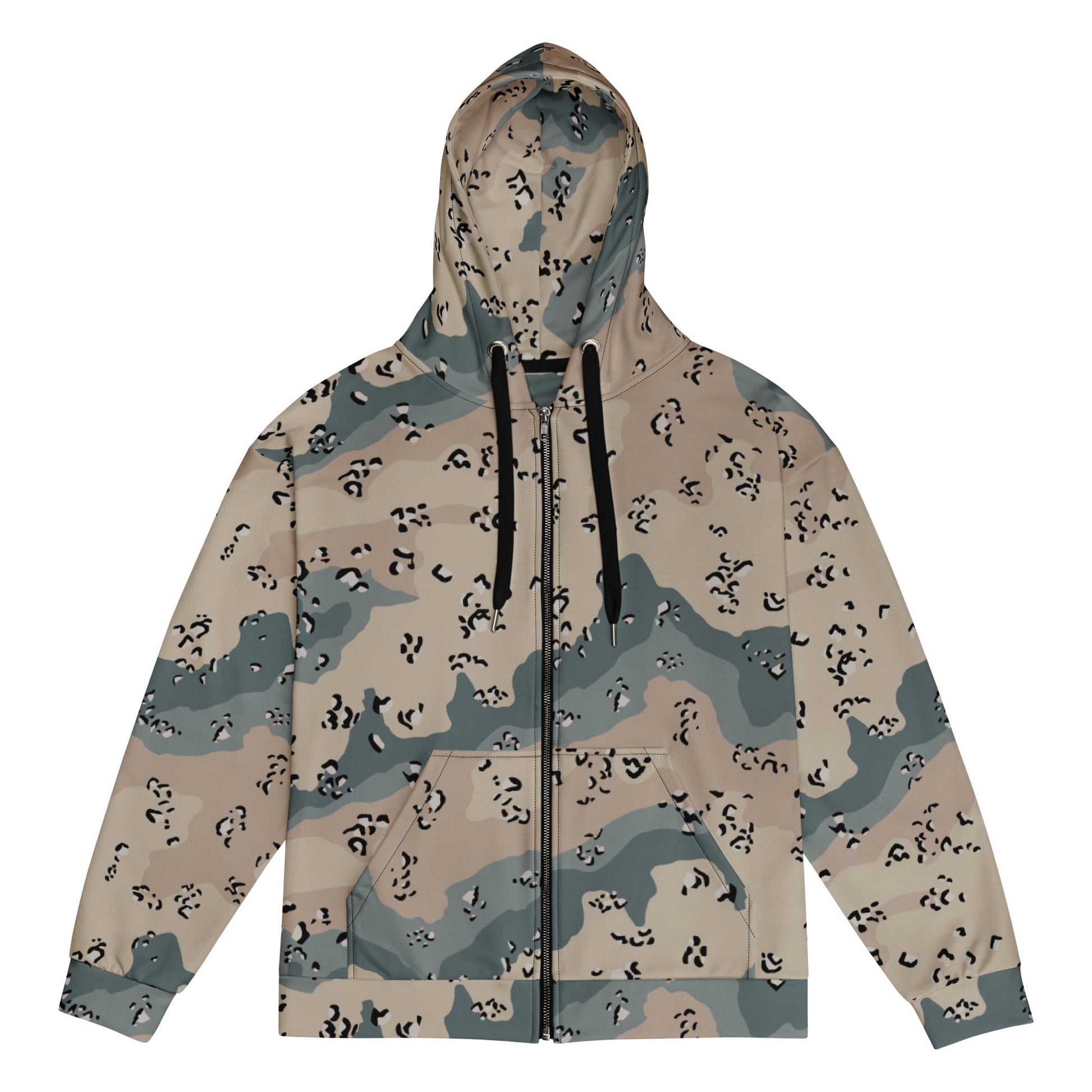 Saudi Chocolate Chip Marines Desert CAMO Unisex zip hoodie - 2XS - Zip Hoodies