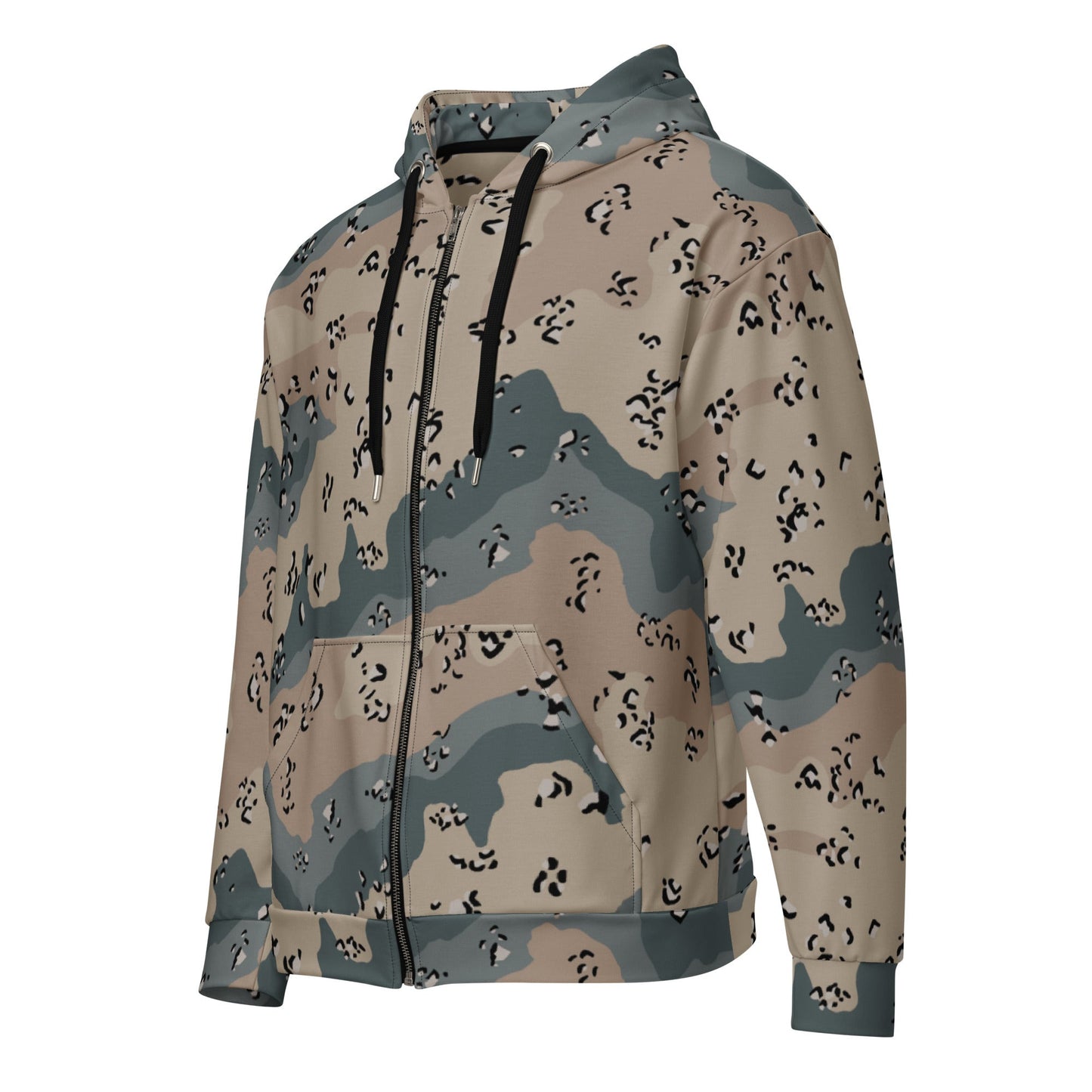 Saudi Chocolate Chip Marines Desert CAMO Unisex zip hoodie - Zip Hoodies