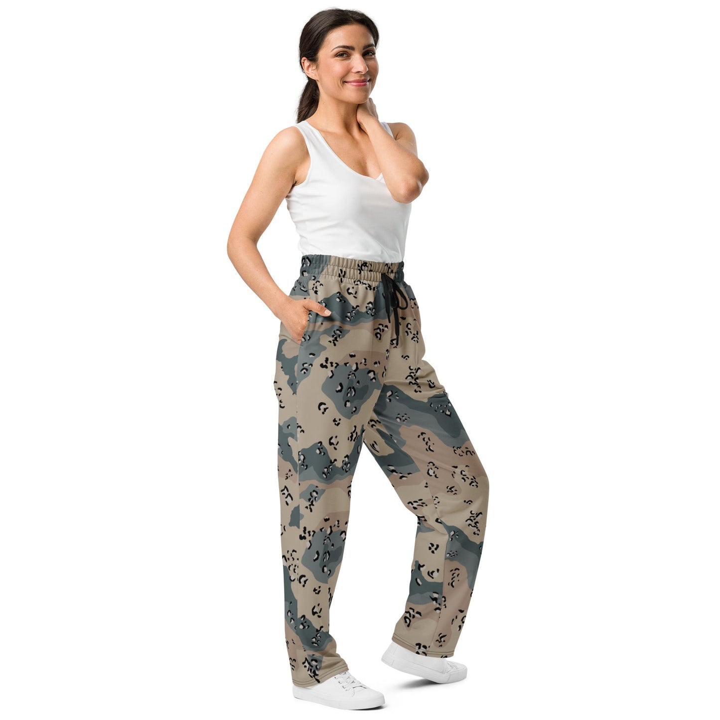 Saudi Chocolate Chip Marines Desert CAMO Wide-leg joggers - Joggers