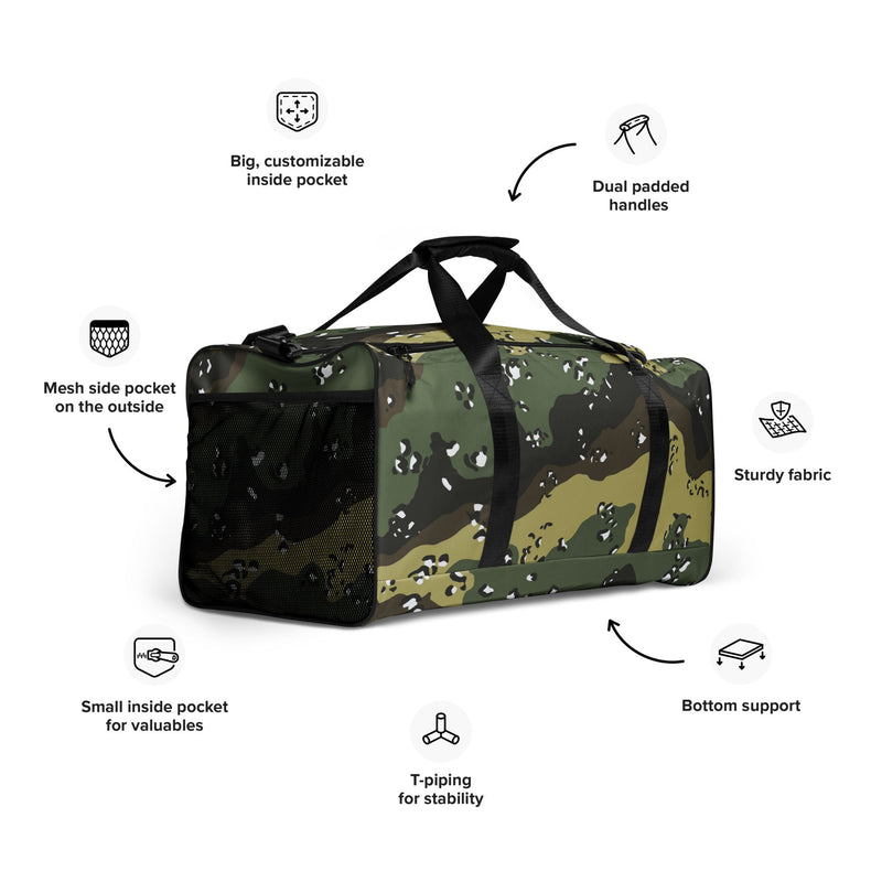 Chocolate Chip Saudi Marsh CAMO Duffle Bag