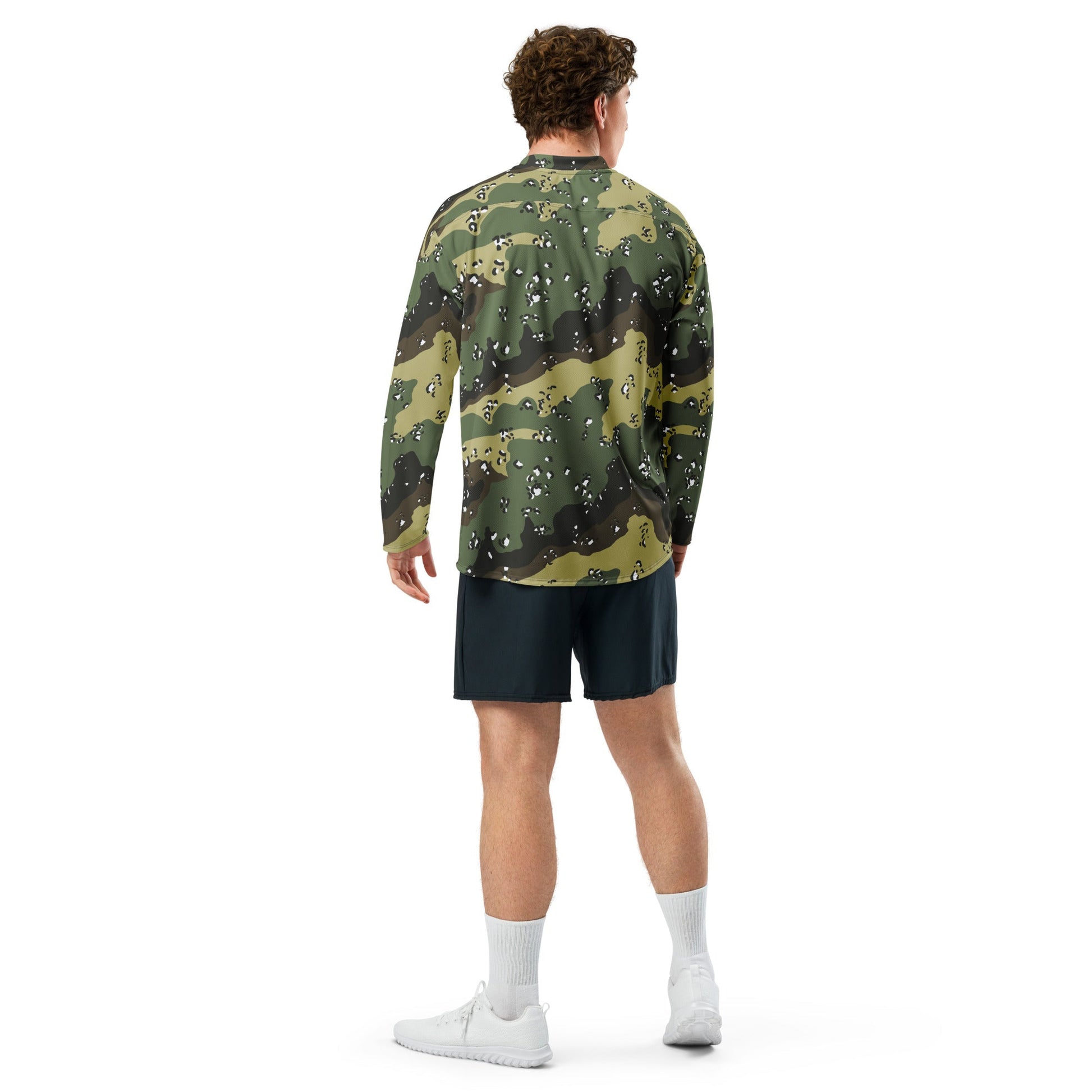 Saudi Arabian Chocolate Chip Marsh CAMO Unisex Hockey Fan Jersey