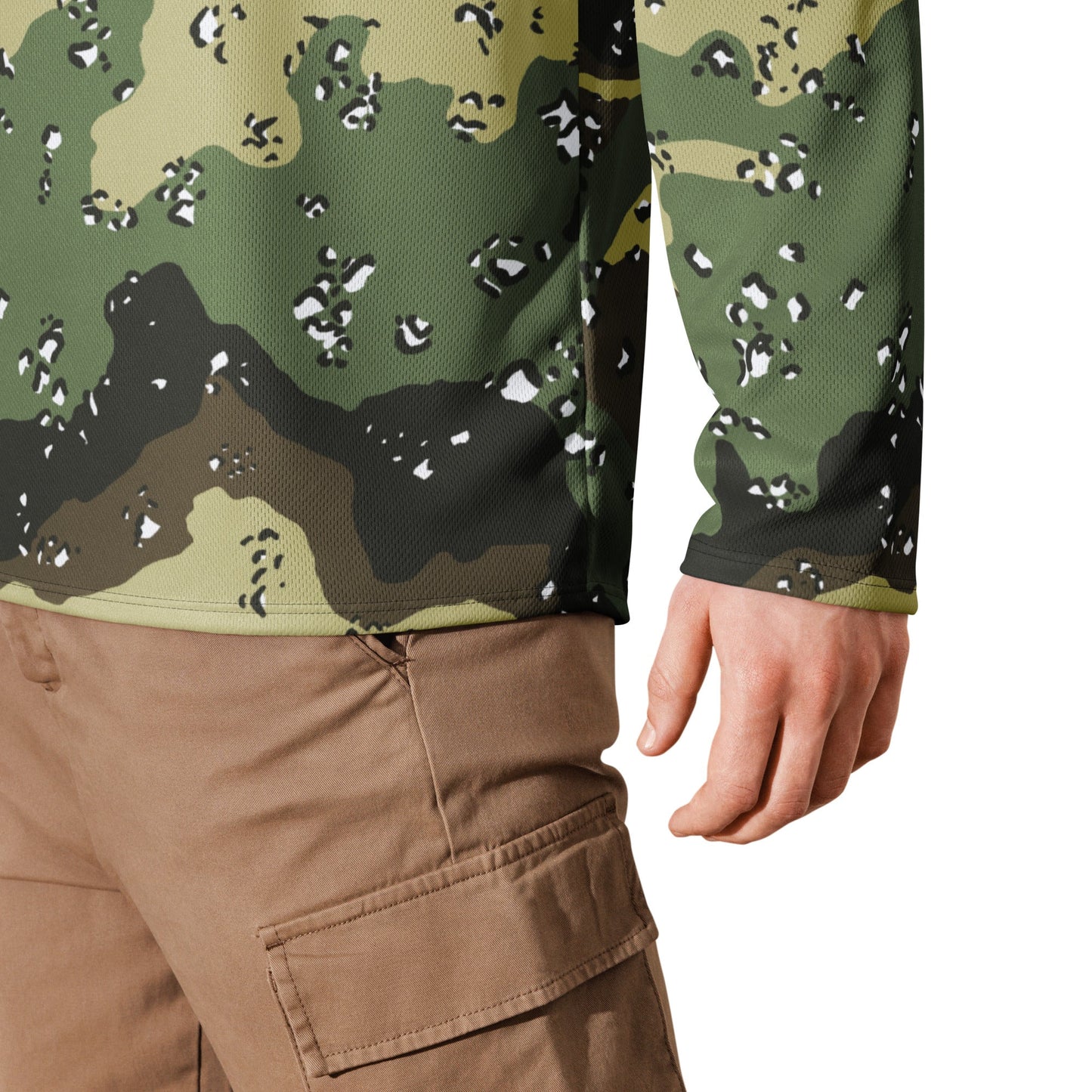 Saudi Arabian Chocolate Chip Marsh CAMO Unisex Hockey Fan Jersey