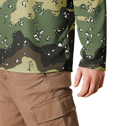 Saudi Arabian Chocolate Chip Marsh CAMO Unisex Hockey Fan Jersey