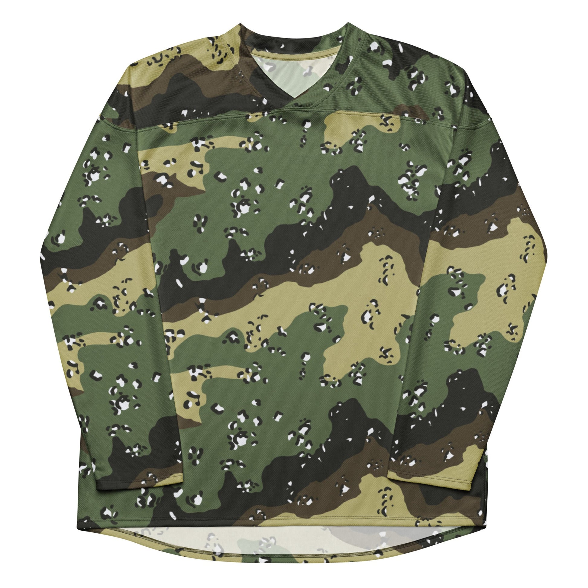 Saudi Arabian Chocolate Chip Marsh CAMO Unisex Hockey Fan Jersey