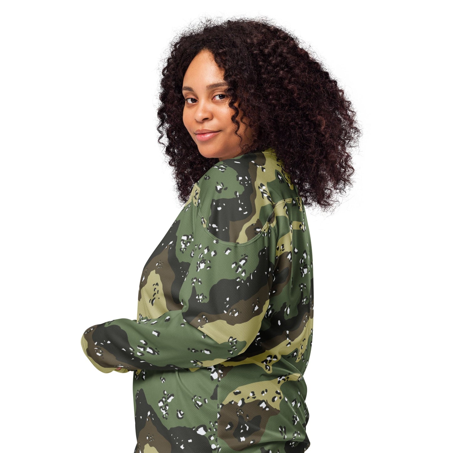 Saudi Arabian Chocolate Chip Marsh CAMO Unisex Hockey Fan Jersey