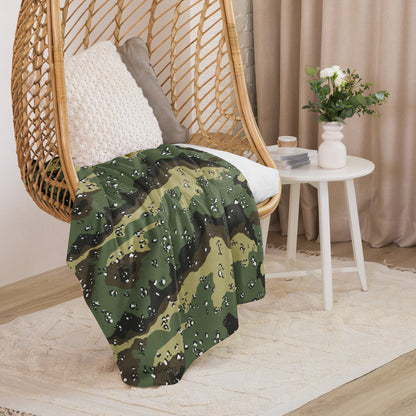 Saudi Chocolate Chip Marsh CAMO Sherpa blanket - Blankets
