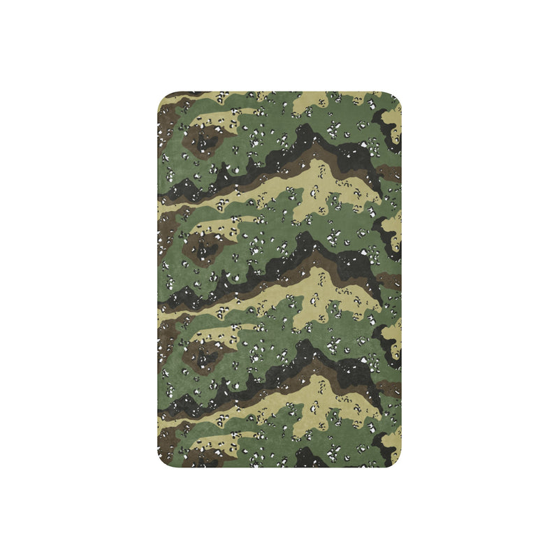 Chocolate Chip Saudi Marsh CAMO Sherpa Blanket