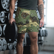 Chocolate Chip Saudi Marsh CAMO Unisex Athletic Long Shorts - XS