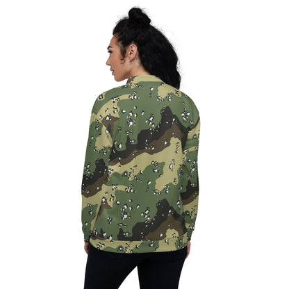 Saudi Chocolate Chip Marsh CAMO Unisex Bomber Jacket - Jackets